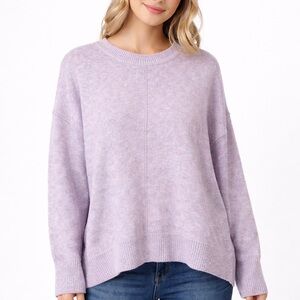 Vince Camuto Lavender Heathered Knit Sweater Size Medium